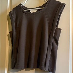Anthropologie Dark Brown Muscle Tee
